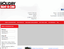 Tablet Screenshot of holidayrentacar.biz